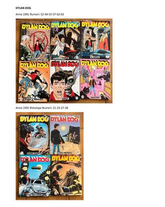 Dylan Dog anni '90 – Prima edizione e ristampe