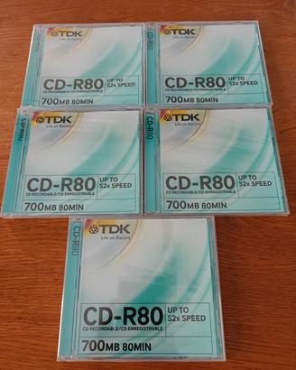 TDK CD-R80 registrabili 