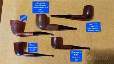 set di 5 pipe fumate