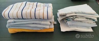 Set lenzuoline/federe x carrozzina e coperte 
