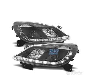 FARI OPEL CORSA D 06-10 LUCE DIURNA FONDO NERO