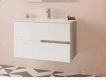Mobile bagno sospeso e lavandino nuovo