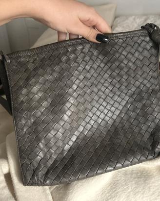 borsa bortega veneta grigia vintage