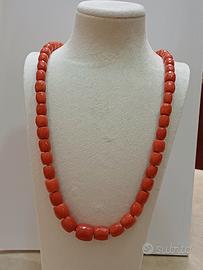 Collana in corallo rosso