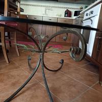 tavolino ferro battuto 