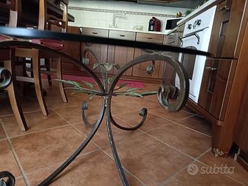 tavolino ferro battuto 