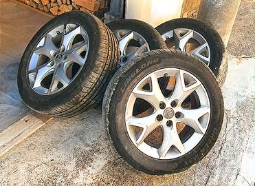Gomme invernali 225 55 R17 con cerchi (citroen C5)