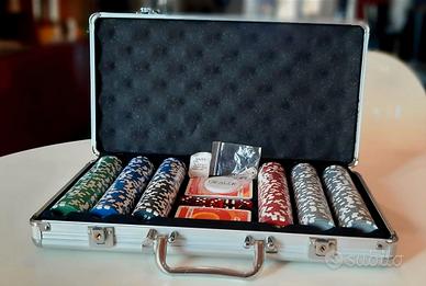 VALIGIA POKER DADI FICHES ALLUMINIO 