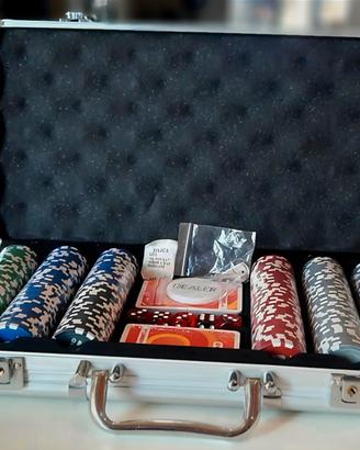VALIGIA POKER DADI FICHES ALLUMINIO 