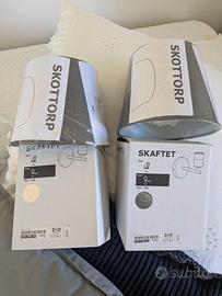 Appliques da parete in acciaio IKEA con paralumi