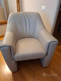 Poltrona in pelle