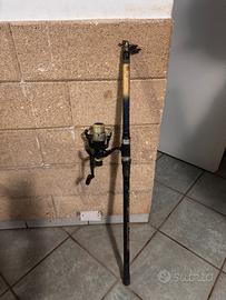 Canna da pesca con mulinello 3,50 m –