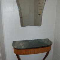 Consolle in legno anni '50 e Specchio