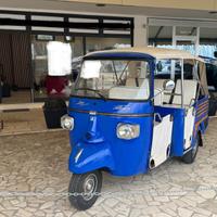 Piaggio Ape Calessino blu 4 posti diesel, tuk tuk
