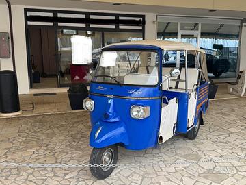 Piaggio Ape Calessino blu 4 posti diesel, tuk tuk