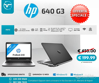 Hp ProBook 640 G3 i5-7200U  16Gb DDR4 240GB SSD