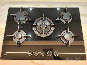 Fornello piano cottura gas in ghisa 5 fuochi Beko
