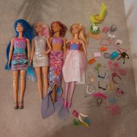 Lotto barbie bambole chelsea color reveal ecc