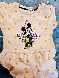 Abito Minnie Disney felpato