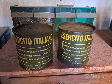 grasso esercito italiano vintage 