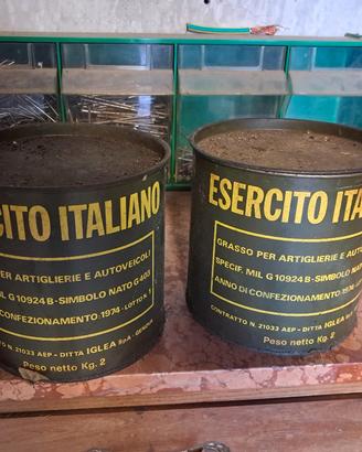 grasso esercito italiano vintage 