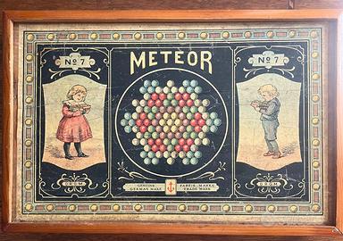 1880-Antico gioco tedesco di biglie "Meteor 7"