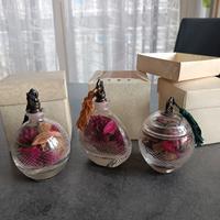 Soprammobili in vetro e argento 