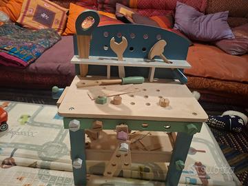 Banchetto lavoro legno bambini