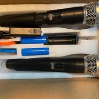 Radiomicrofono per karaoke  (doppio trasmettitore)