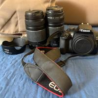 canon eos 1300D con obbiettivi