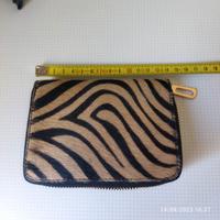 PORTAFOGLIO IN PELLE TIGRATO NUOVO DA DONNA
