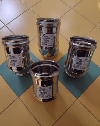 Tubo nuovo mai usato, curva 45° fi 10 acciaio inox
