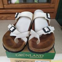 sandalo grunland tg 40 fibbia bianca