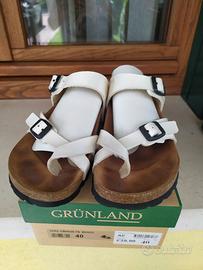 sandalo grunland tg 40 fibbia bianca