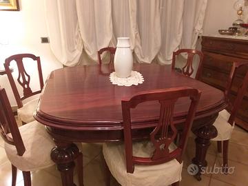 tavolo inglese  e 6 sedie