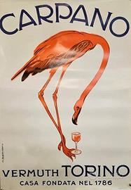 Manifesto Carpano Fenicottero