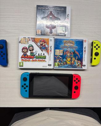 Switch + 4 Joy-Con + giochi Nintendo 3DS