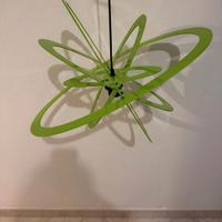 lampadario moderno verde lucido 
