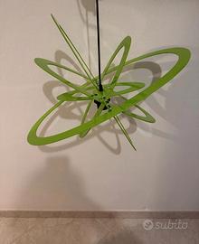 lampadario moderno verde lucido 