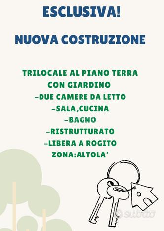 Ampio Trilocale al piano terra