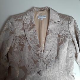 Giacca blazer broccato oro Anne Fontaine taglia 38
