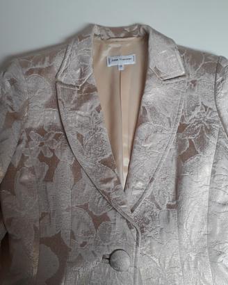 Giacca blazer broccato oro Anne Fontaine taglia 38