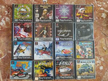 Lotto giochi PS1,PS2 e volante/pedali