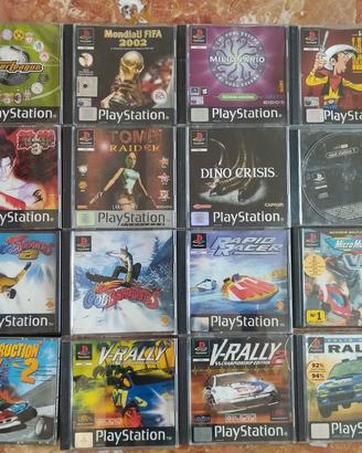 Lotto giochi PS1,PS2 e volante/pedali