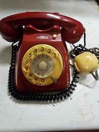Telefono vintage SIP S62 rosso – funzionante