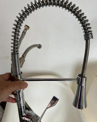 RUBINETTO ACCIAIO LAVABO CUCINA