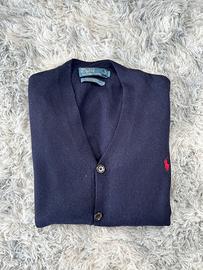 Cardigan Polo Ralph Lauren Lana Merinos Blu Notte
