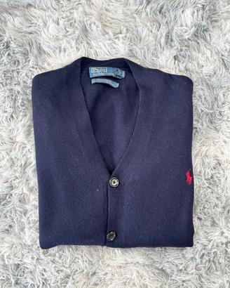 Cardigan Polo Ralph Lauren Lana Merinos Blu Notte