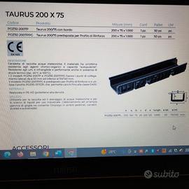 Griglia e canalina Taurus 200x75