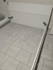 Struttura letto 4 comodini cassettone